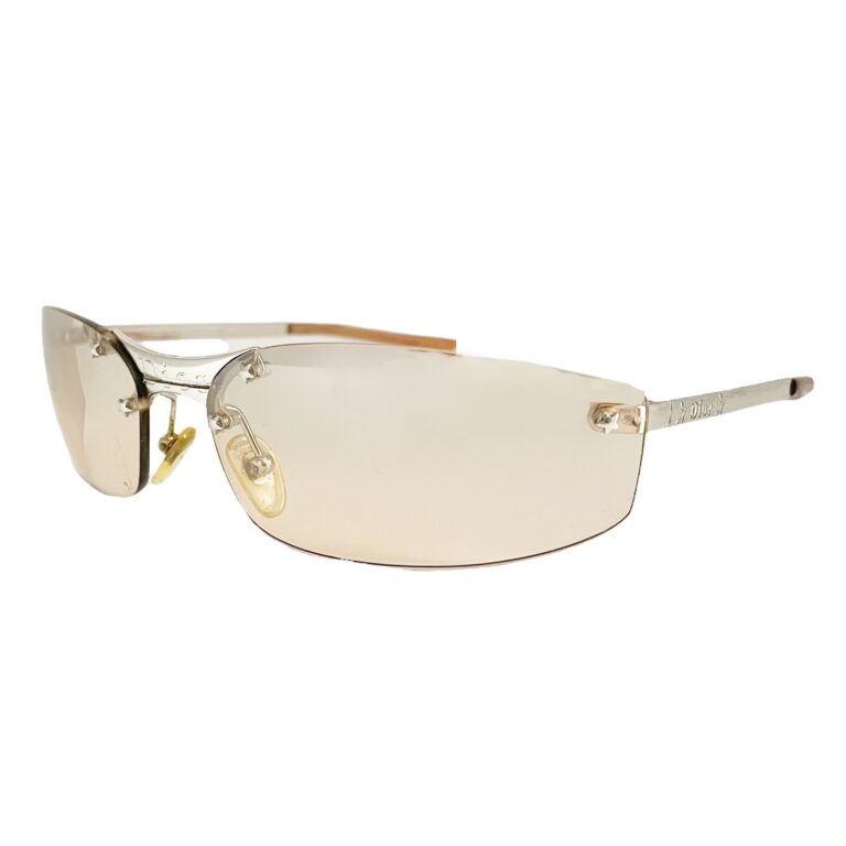 Vintage Dior Rimless Sunglasses in Nude | NITRYL