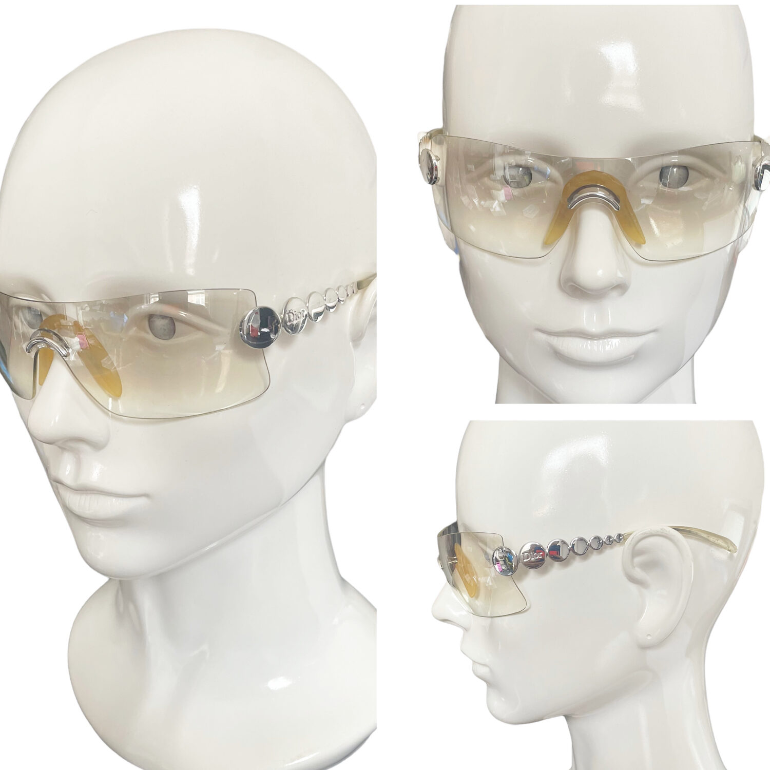 Clear best sale dior sunglasses