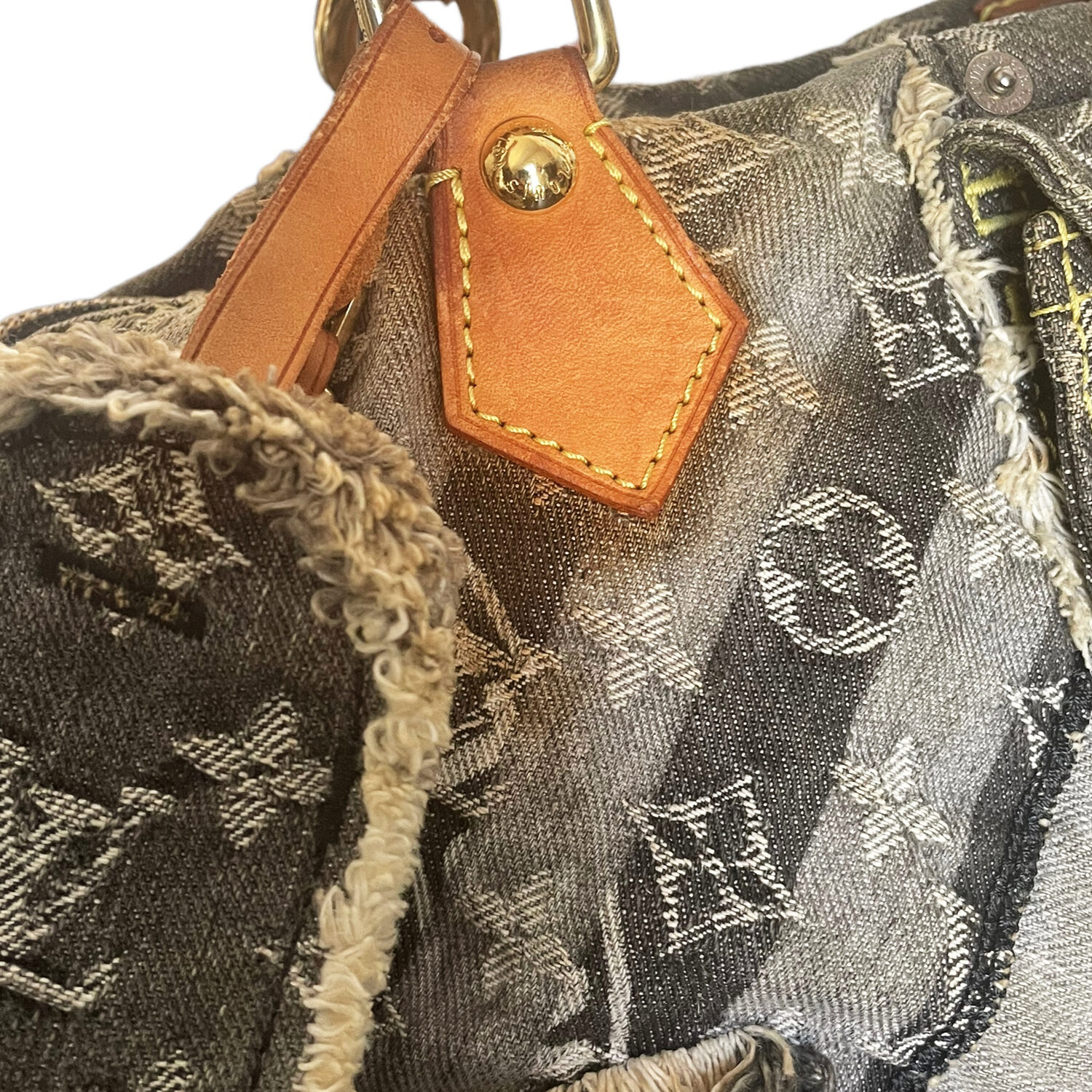 Louis Vuitton Denim Patchwork Speedy 30 - Black Handle Bags, Handbags -  LOU745403