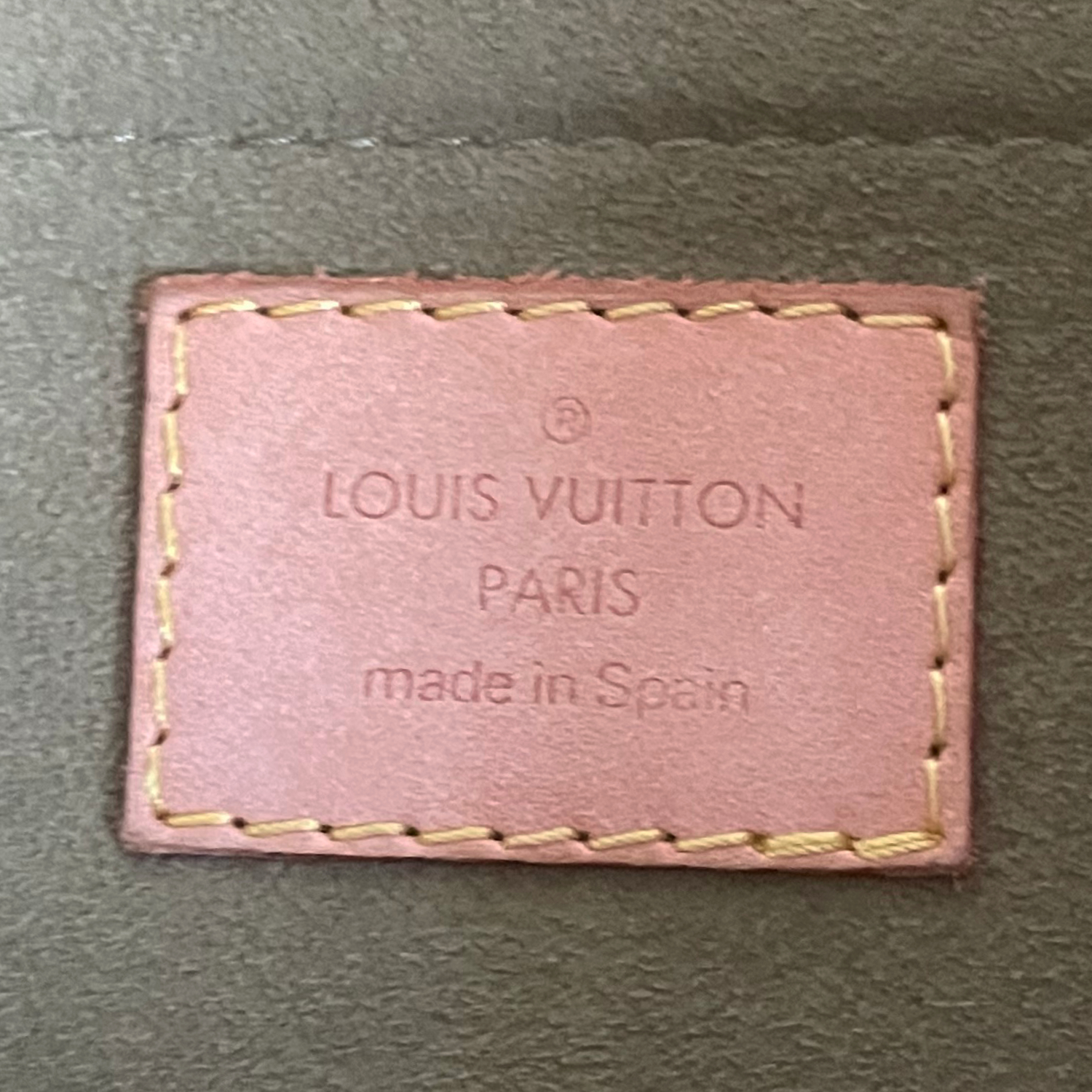 LOUIS VUITTON PINK DENIM PLEATY BAG