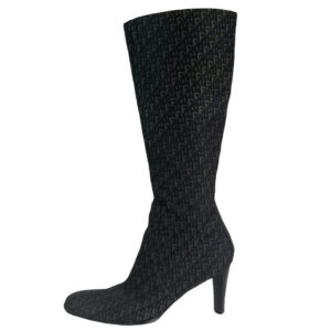 Vintage Dior Monogram Tall Boots in Black | NITRYL