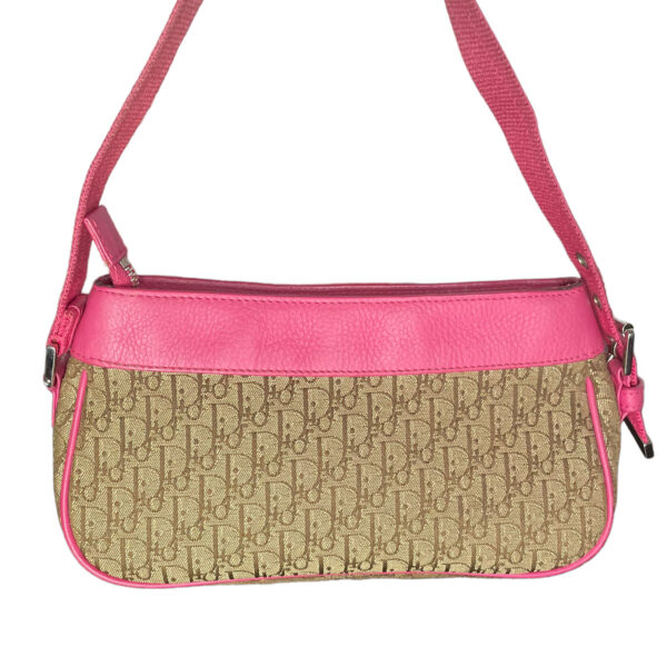 Dior Monogram Mini Shoulder Bag in Beige / Pink - Image 4