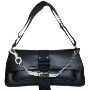 Vintage Dior Hardcore Shoulder Bag in Black / Silver | NITRYL