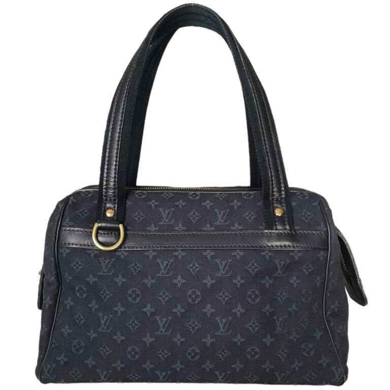 Vintage Louis Vuitton Monogram Josephine Shoulder Bag in Navy / Gold | NITRYL