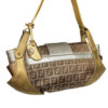 Fendi Monogram Shoulder Bag in Metallic Brown / Gold / Silver - Image 4