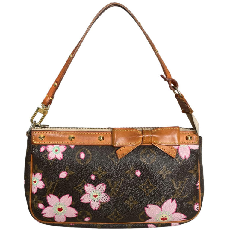 Vintage Louis Vuitton Monogram Murakami Flower Pochette Shoulder Bag | NITRYL