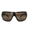 Chanel Logo Wraparound Ski Sunglasses in Brown / Gold - Image 2