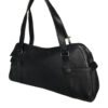 Dior Leather Shoulder Bag in Black with Silver Spellout Strap - Image 3