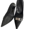 Dior Monogram Logo Heels in Black / Silver UK 6 - Image 5