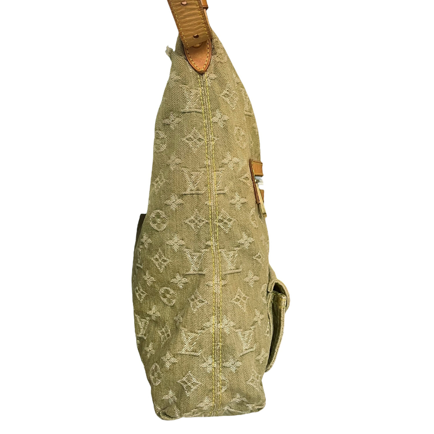 Baggy handbag Louis Vuitton Pink in Denim - Jeans - 35753796