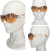 Dior Rimless Shield Sunglasses in Orange Ombre / Gold - Image 3