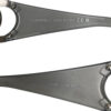 Chanel Logo Wraparound Sunglasses in Silver / Black - Image 4