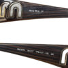 Miu Miu Cutout Logo Sunglasses in Brown / Gold - Image 3