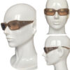 Miu Miu Cutout Logo Sunglasses in Brown / Gold - Image 4