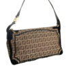 Fendi Monogram Shoulder Baguette Bag in Beige / Black - Image 2
