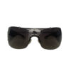 Dior Logo Wraparound Shield Sunglasses in Beige / Silver - Image 2