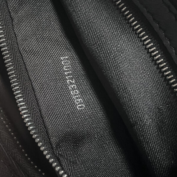Fendi Silk Half-Moon Hobo Bag in Black / Silver - Image 8