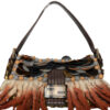 Vintage Fendi Embellished Felt Fringe Baguette in Brown RARE | NITRYL
