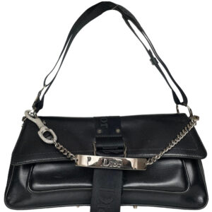 Vintage Dior Hardcore Shoulder Bag in Black / Silver | NITRYL