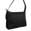 Fendi Monogram Mini Shoulder Baguette Bag in Black - Image 2