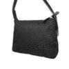 Fendi Monogram Mini Shoulder Baguette Bag in Black - Image 3