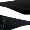 Dior Overshine Logo Wraparound Sunglasses in Black / White - Image 4