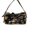 Fendi Embellished Felt Fringe Baguette in Brown RARE - Image 3
