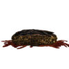 Fendi Embellished Felt Fringe Baguette in Brown RARE - Image 5