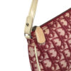 Dior Trotter Monogram Saddle Bag in Maroon Red / White - Image 7