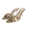 Vintage Gucci Monogram Horsebit Heels in Beige / Cream UK 3 | NITRYL