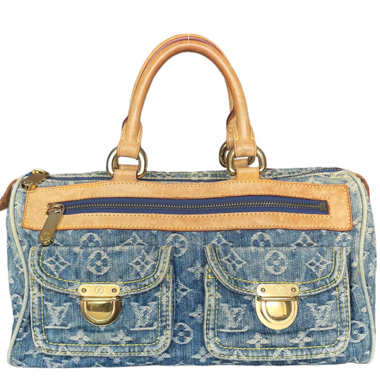 Vintage Louis Vuitton Monogram Denim Neo Speedy in Blue | NITRYL