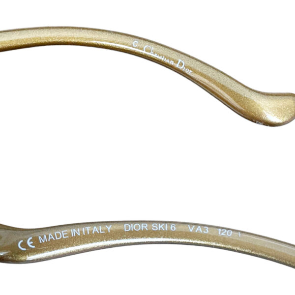 Dior Ski Wraparound Sunglasses in Gold - Image 3