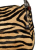 Fendi Zebra Print Ponyskin-Style Calfskin Shoulder Baguette Bag in Tan / Black - Image 3