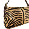 Fendi Zebra Print Ponyskin-Style Calfskin Shoulder Baguette Bag in Tan / Black - Image 7