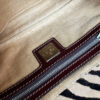 Fendi Zebra Print Ponyskin-Style Calfskin Shoulder Baguette Bag in Tan / Black - Image 9