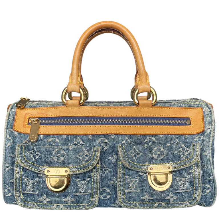 Vintage Louis Vuitton Monogram Denim Neo Speedy in Blue | NITRYL