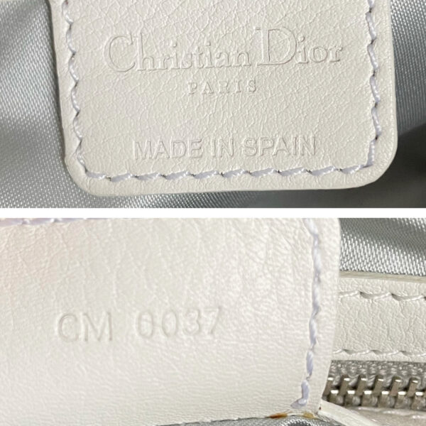 Dior Monogram Romantique Heart Shoulder Bag in White / Grey - Image 7