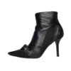 Dior Monogram Buckle Heeled Boots in Black UK 5.5 - Image 3