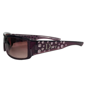 Vintage Dior Crystal Logo Sunglasses in Pink | NITRYL