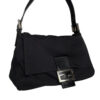 Fendi Silk Mama Shoulder Baguette Bag in Black / Silver - Image 2