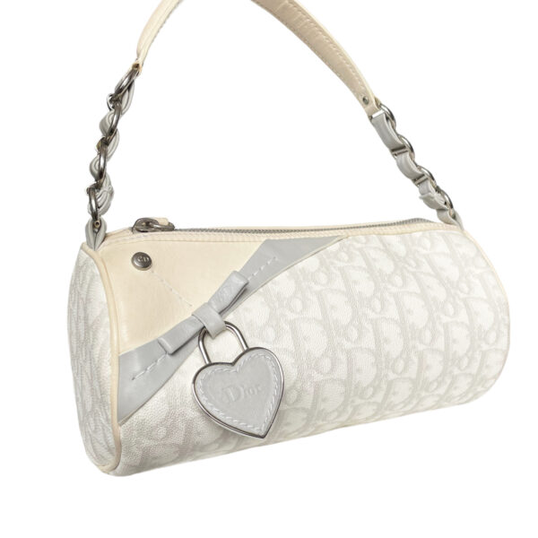 Dior Monogram Romantique Heart Mini Shoulder Bag in White / Grey - Image 2