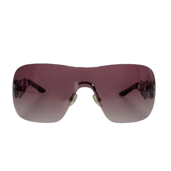Dior Spuns Logo Shield Sunglasses in Pink / Silver - Image 2