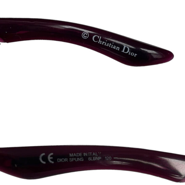 Dior Spuns Logo Shield Sunglasses in Pink / Silver - Image 3