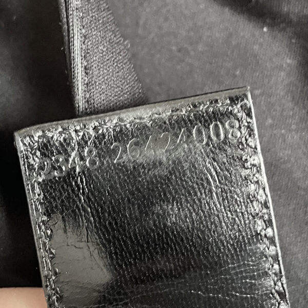 Fendi Classic Silk Shoulder Baguette Bag in Black / Silver - Image 7