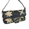 Fendi Daisy Flower Denim Shoulder Baguette Bag - Image 2