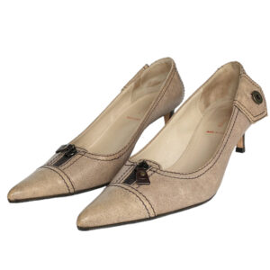 Vintage Miu Miu Archive Zip Heels in Beige UK 6 | NITRYL