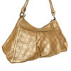 Gucci Monogram D Ring Hobo Shoulder Bag in Gold - Image 3
