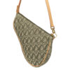 Dior Trotter Monogram Shoulder Saddle Bag in Olive Green - Image 3