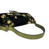 Fendi Lemon Embroidered Beaded Shoulder Baguette Bag in Black / Green with Exotic Leather Detailing - Image 5
