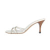 Gucci Logo Strappy Heels in White / Gold UK 5.5 - Image 2
